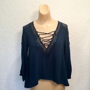 Forever 21 blouse hippie style size medium